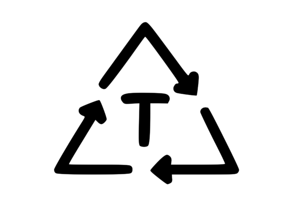 Recycle Symbol with Playful Mono T Review